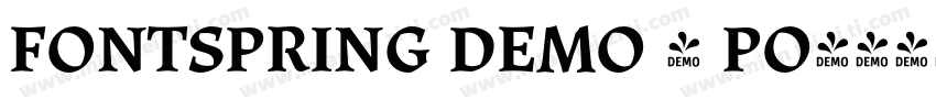 FONTSPRING DEMO - PO字体转换